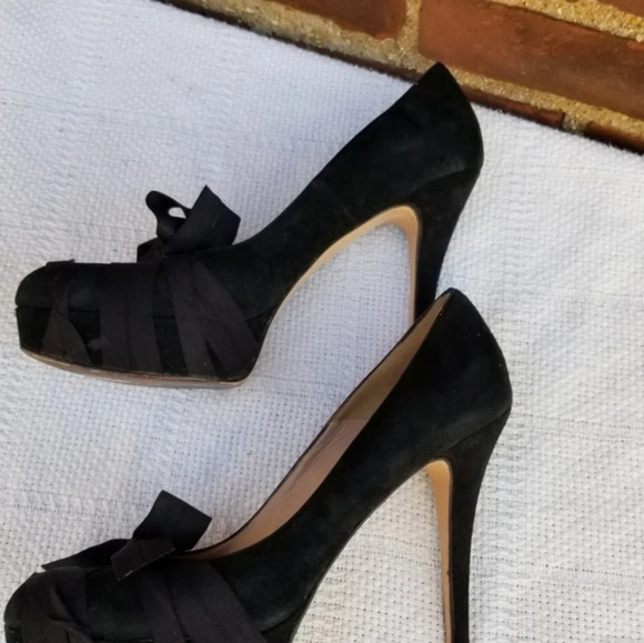 Diane B. ‎ Black stiletto heels  39.5/9 - Picture 6 of 8